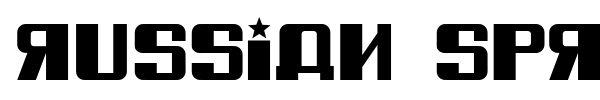Russian Spring font preview
